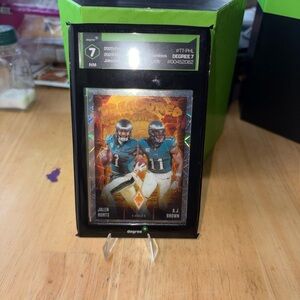 Panini Treasured Tandems Card with Green and Orange Accents